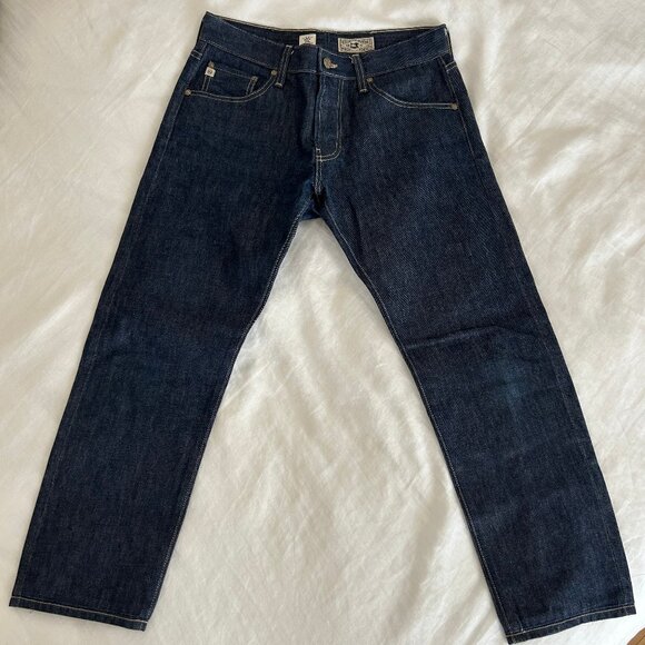 UNWORN AG 13oz Cone Selvage Denim Jeans - Men's 32 x 30 - Hemmed zipper added